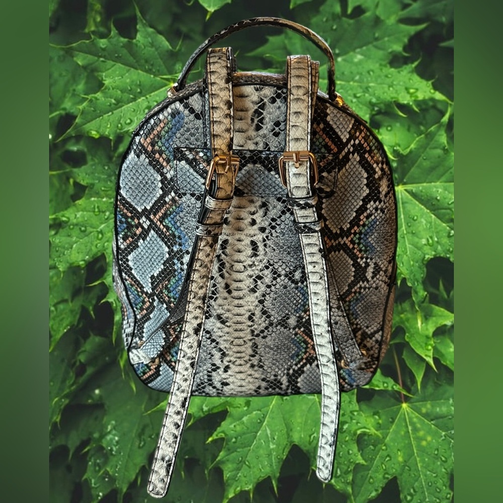 ALDO Faux Snakeskin Backpack NWOT - Picture 12 of 13